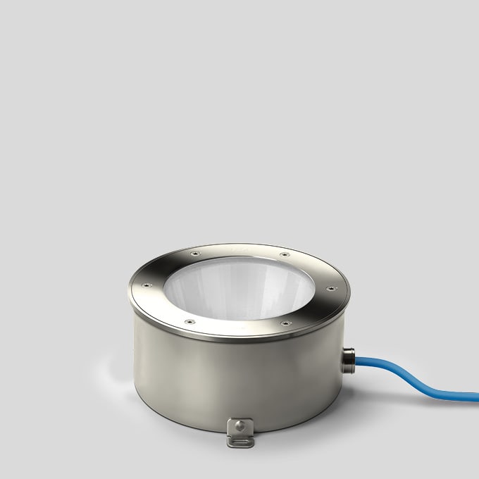 Bega - Luminaire encastré dans le sol, pour intérieur et extérieur, Acier inoxydable