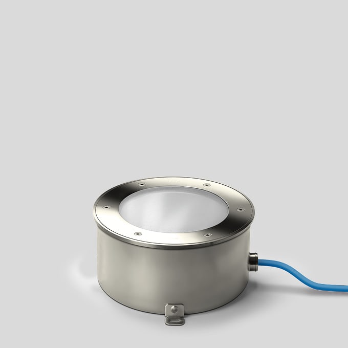 Bega - Luminaire encastré dans le sol, pour intérieur et extérieur, Acier inoxydable