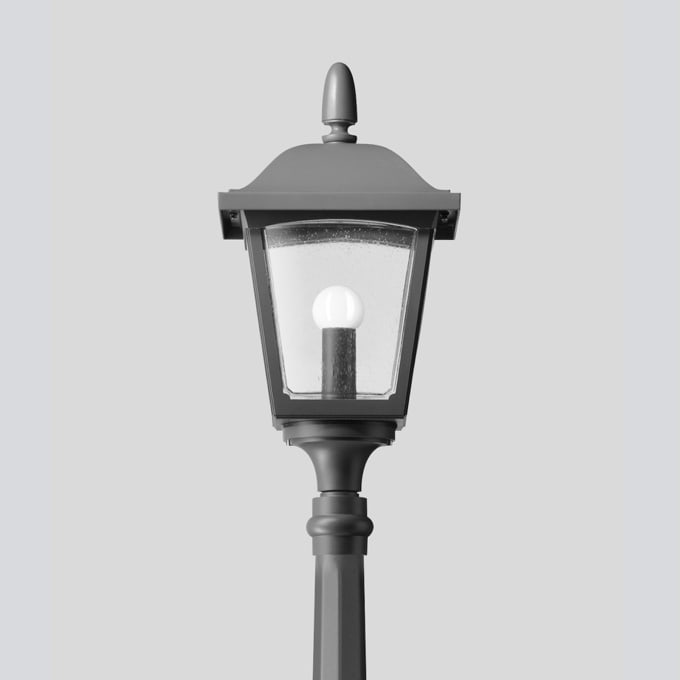 Bega - Luminaire tête de mât, Graphite · 3000 K