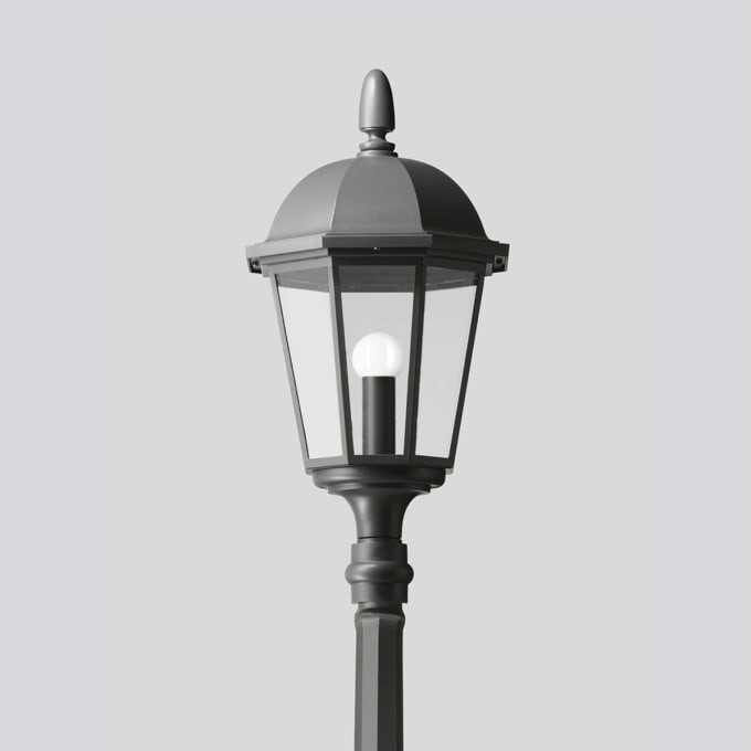 Bega - Luminaire tête de mât, Graphite · 3000 K
