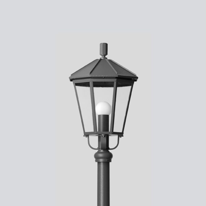 Bega - Luminaire tête de mât, Graphite · 3000 K