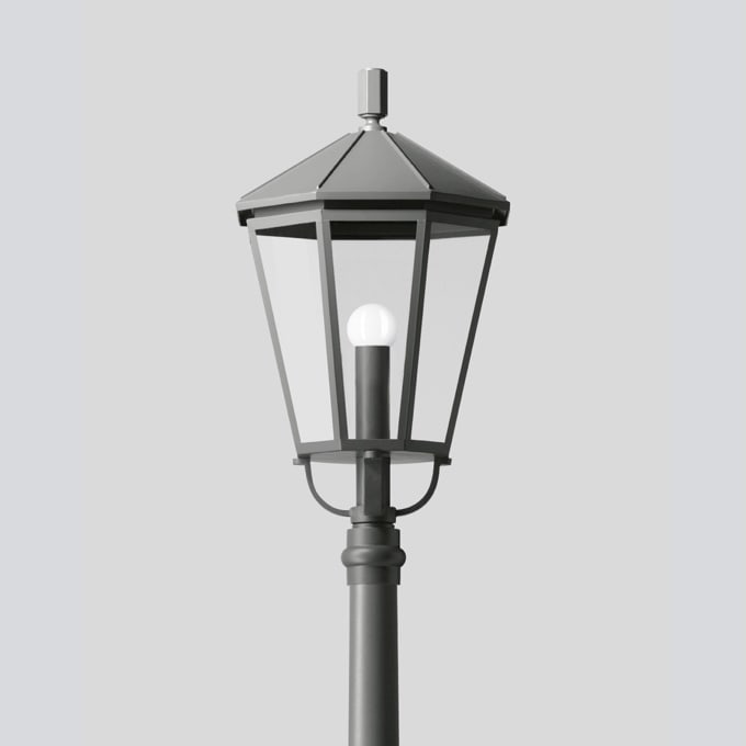 Bega - Luminaire tête de mât, Graphite · 3000 K