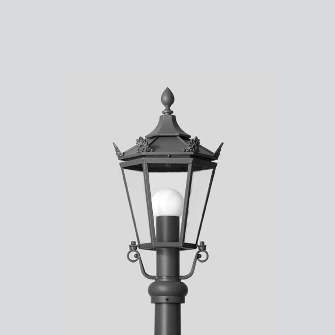 Bega - Luminaire tête de mât, Graphite · 3000 K