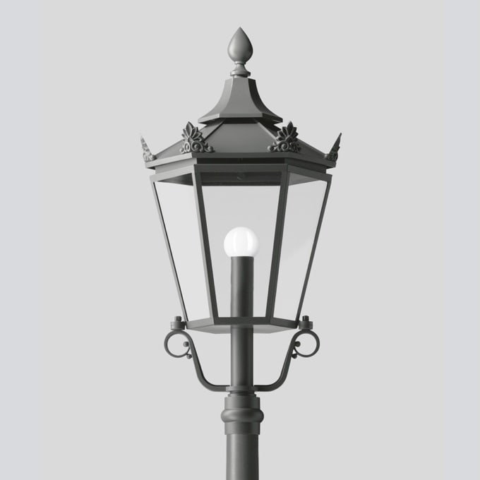 Bega - Luminaire tête de mât, Graphite · 3000 K