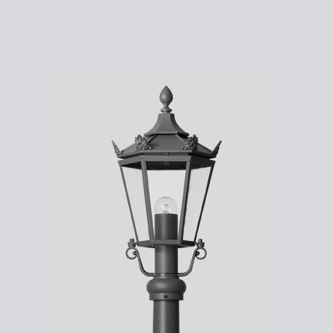 Bega - Lum. tête de mât « Berlin », Graphite · 3000 K, en plus gratuit 1 x BEGA 13590