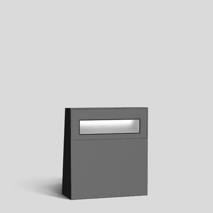 Bega - Borne lumineuse, pour intérieur et extérieur, Graphite · 4000 K