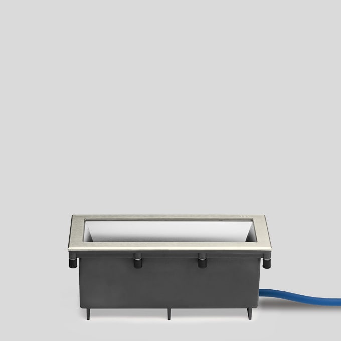 Bega - Luminaire encastré dans le sol, Acier inoxydable · 3000 K