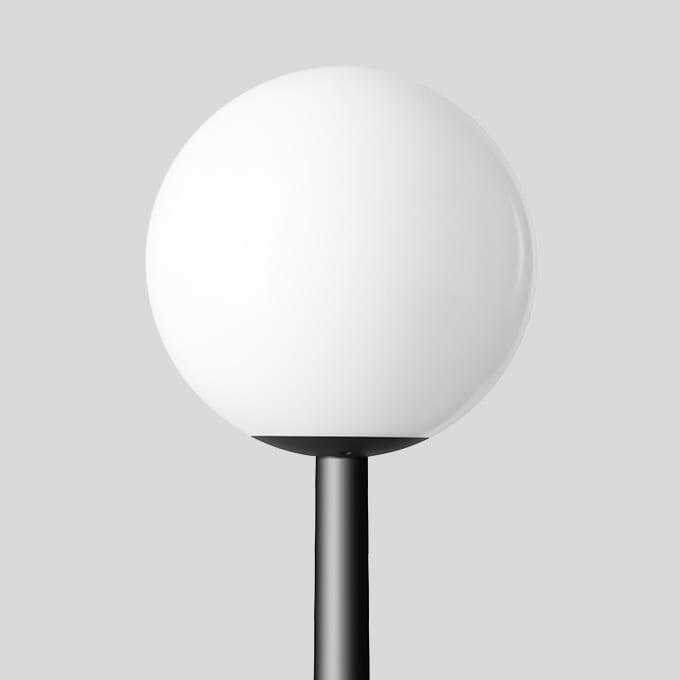 Bega - Luminaire tête de mât, Graphite · 4000 K