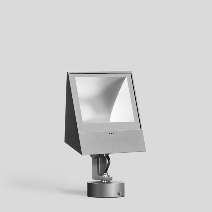 Bega - Projecteur extensif, pour intérieur et extérieur, Argent · 3000 K