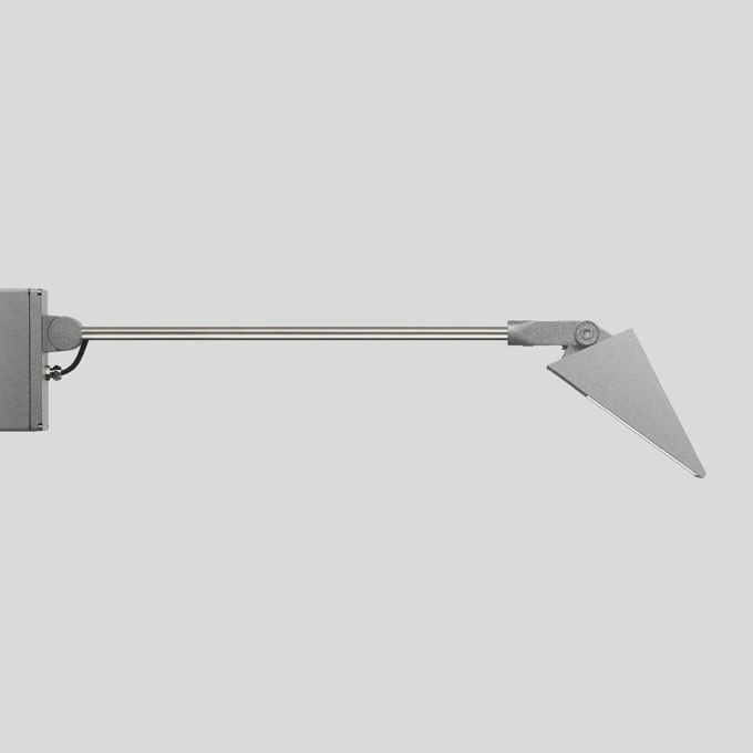 Bega - Projecteur extensif, pour intérieur et extérieur, Argent · 3000 K