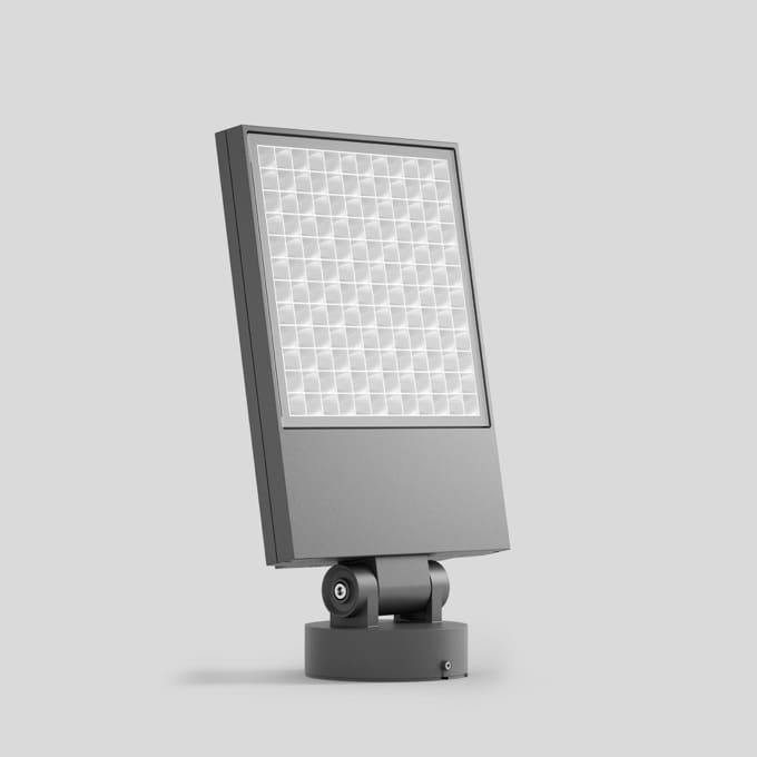 Bega - Projecteur puissant, pour intérieur et extérieur, Argent · 4000 K