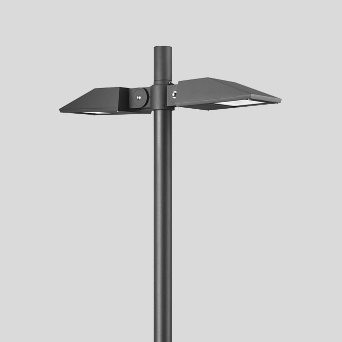 Bega - Luminaire tête de mât, Graphite · 4000 K