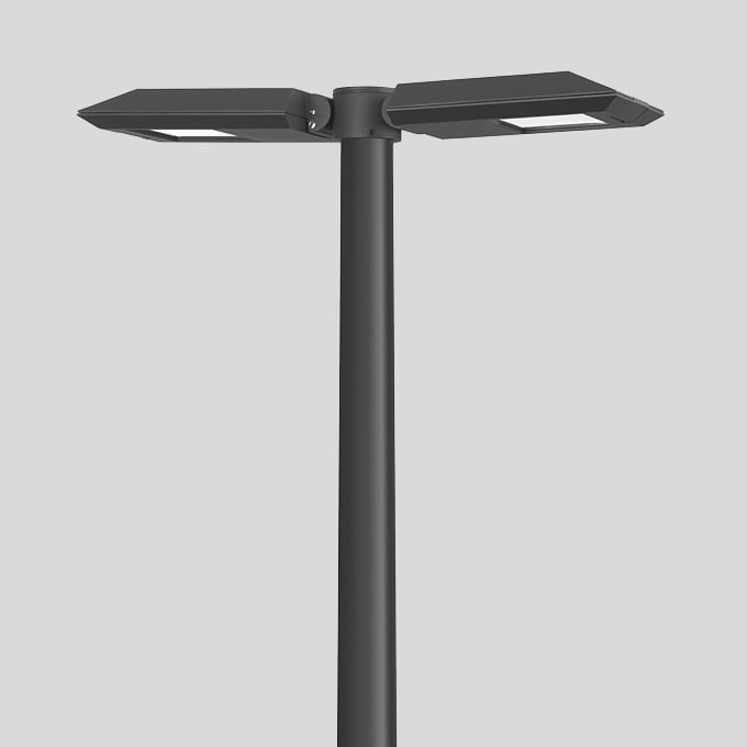 Bega - Luminaire tête de mât, Graphite · 3000 K