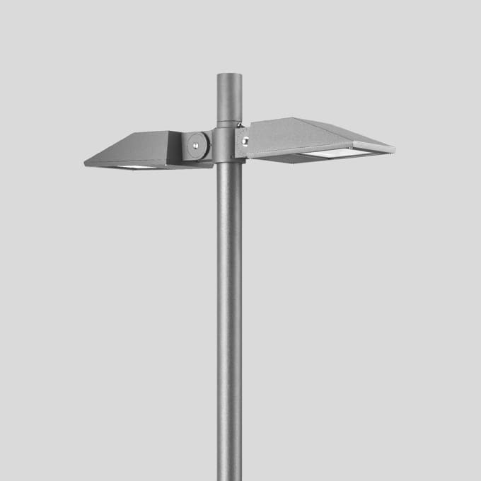 Bega - Luminaire tête de mât, Argent · 3000 K