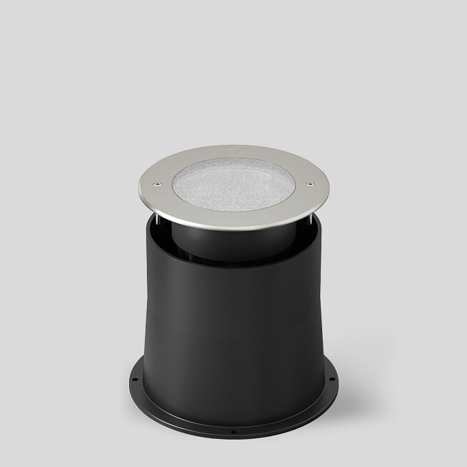 Bega - Luminaire encastré dans le sol, pour intérieur et extérieur, Acier inoxydable ·