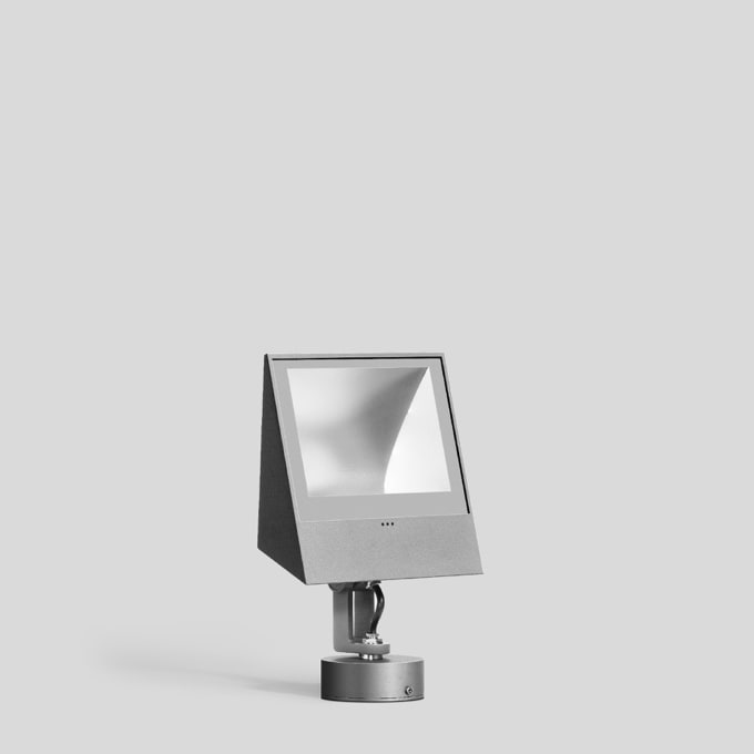 Bega - Projecteur de façades, pour intérieur et extérieur, Argent · 3000 K