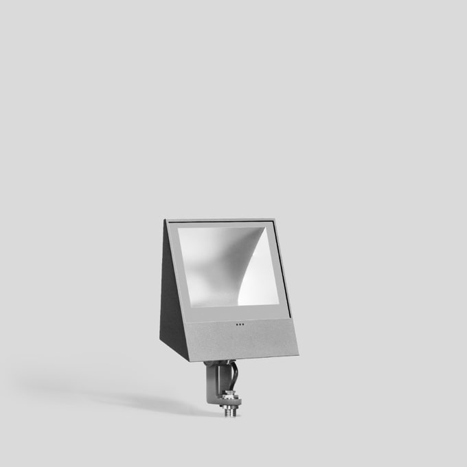 Bega - Projecteur de façades, pour intérieur et extérieur, Argent · 3000 K