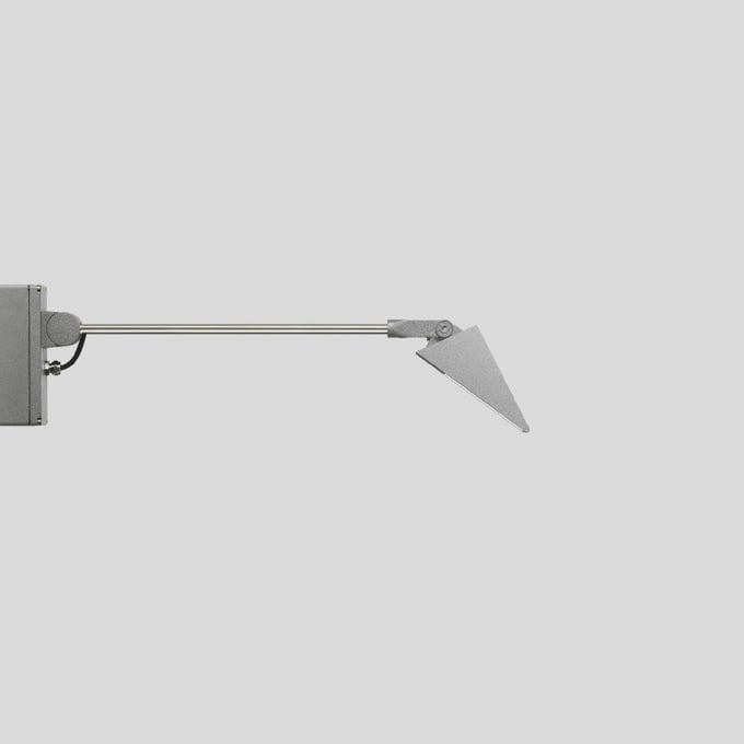 Bega - Projecteur de façades, pour intérieur et extérieur, Argent · 3000 K