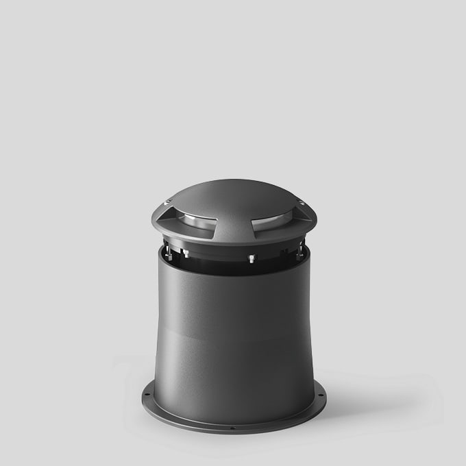 Bega - Luminaire encastré dans le sol, pour intérieur et extérieur, Graphite · 2700 K