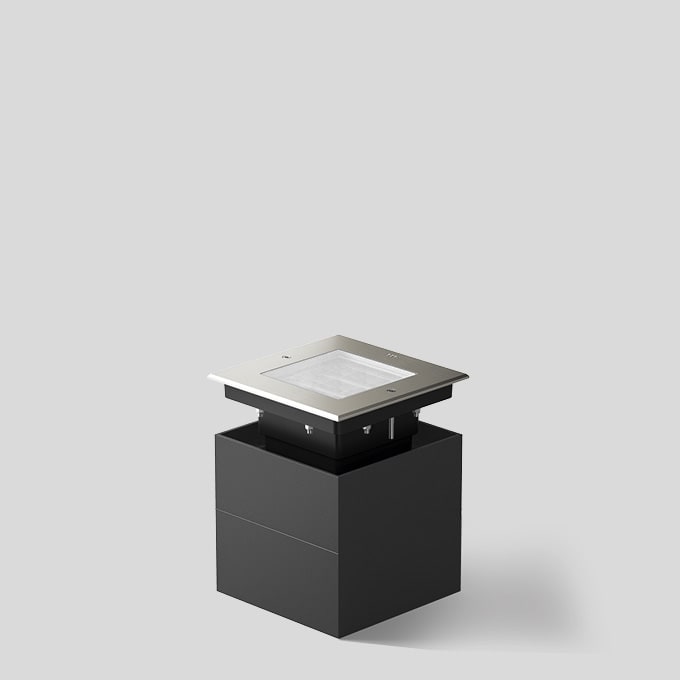 Bega - Luminaire encastré dans le sol, pour intérieur et extérieur, Acier inoxydable ·