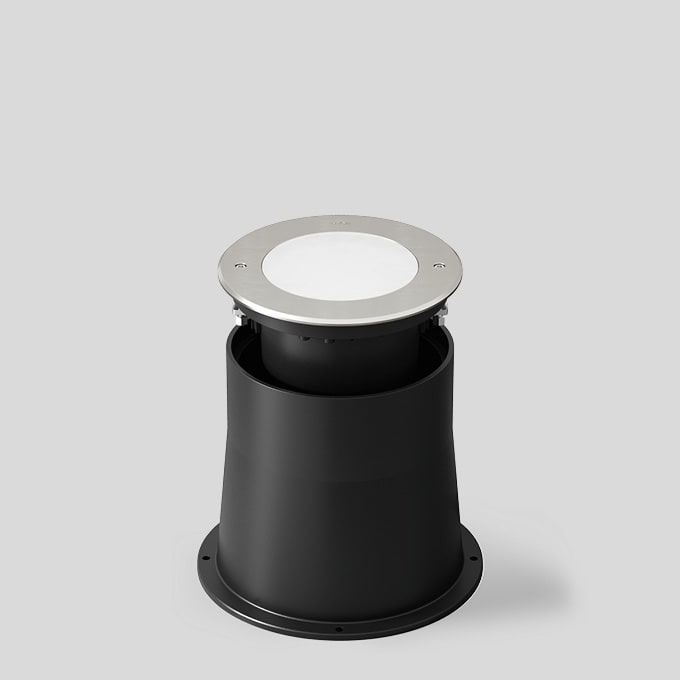 Bega - Luminaire encastré dans le sol, pour intérieur et extérieur, Acier inoxydable ·