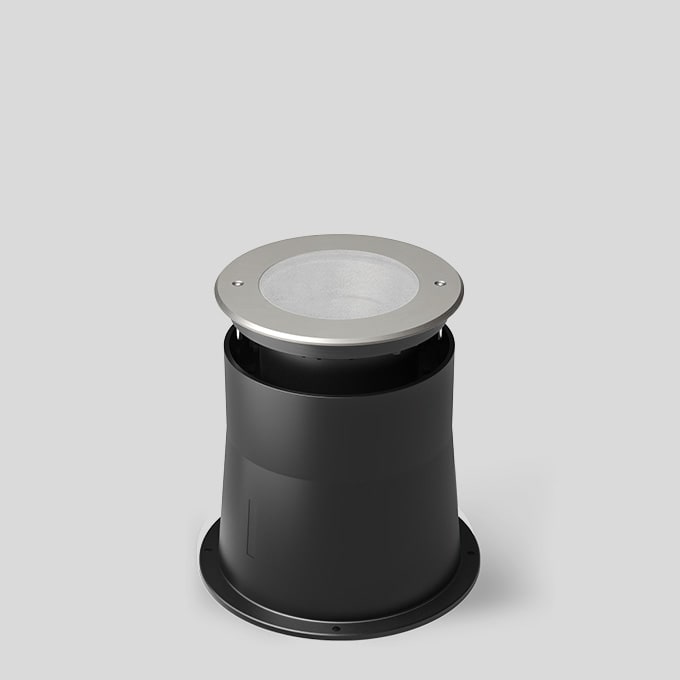 Bega - Luminaire encastré dans le sol, pour intérieur et extérieur, Acier inoxydable ·