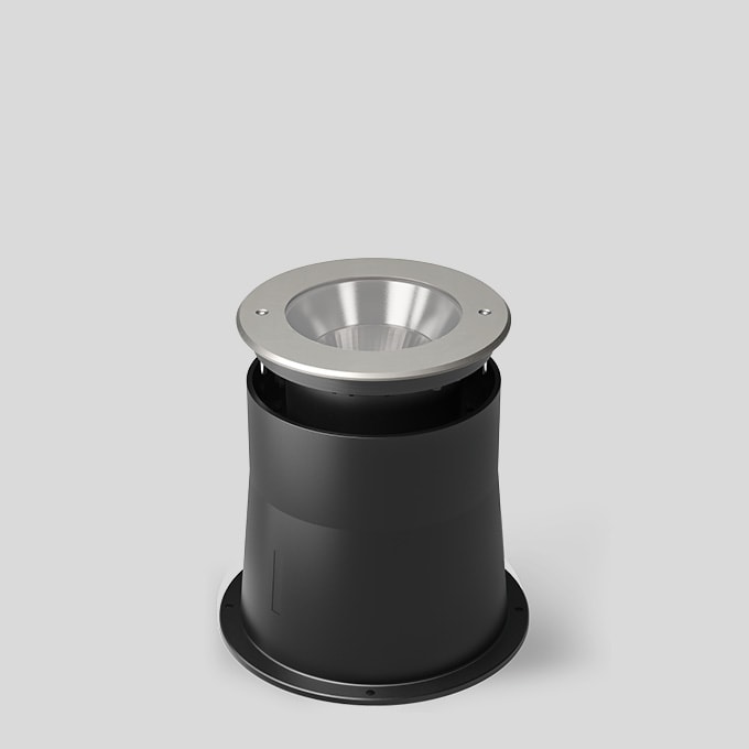 Bega - Luminaire encastré dans le sol, pour intérieur et extérieur, Acier inoxydable ·