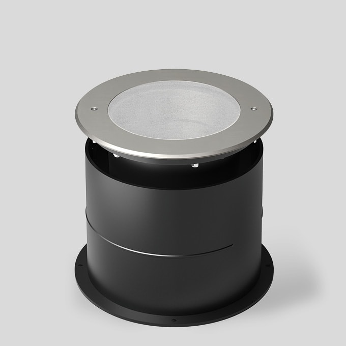 Bega - Luminaire encastré dans le sol, pour intérieur et extérieur, Acier inoxydable ·