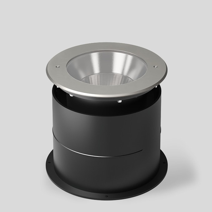 Bega - Luminaire encastré dans le sol, pour intérieur et extérieur, Acier inoxydable ·