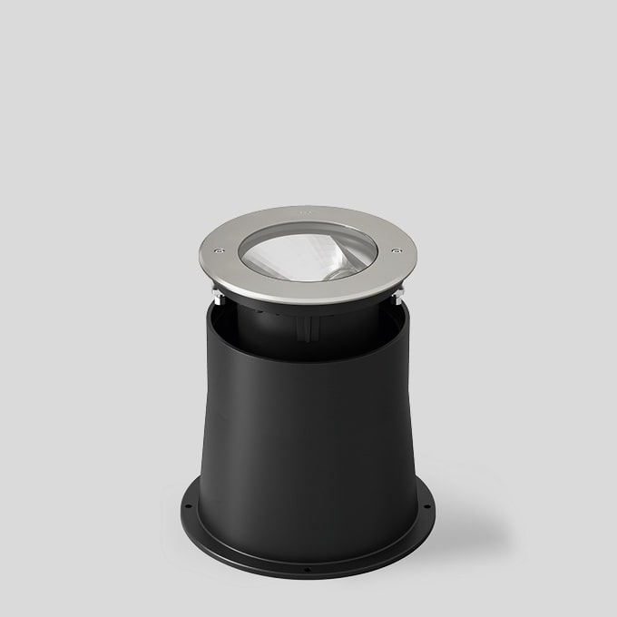 Bega - Luminaire encastré dans le sol, pour intérieur et extérieur, Acier inoxydable ·