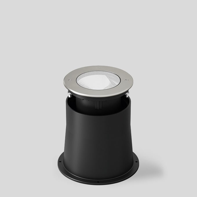Bega - Luminaire encastré dans le sol, pour intérieur et extérieur, Acier inoxydable ·