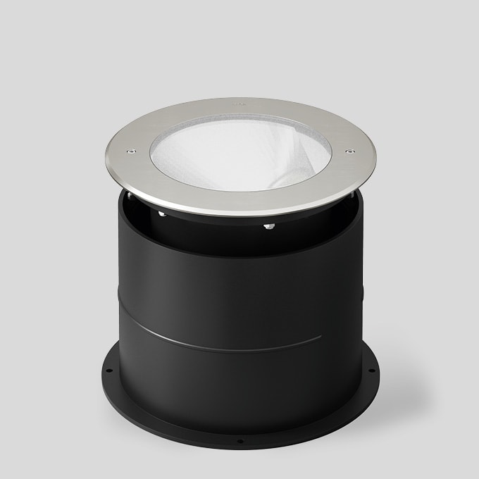 Bega - Luminaire encastré dans le sol, pour intérieur et extérieur, Acier inoxydable ·