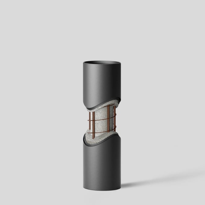 Bega - Support pour tête de balise, Graphite