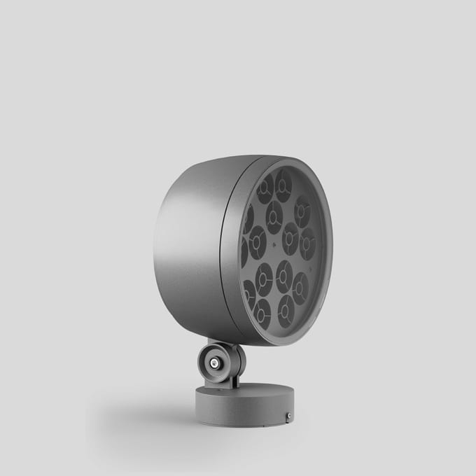 Bega - Projecteur puissant, pour intérieur et extérieur, Argent · 3000 K