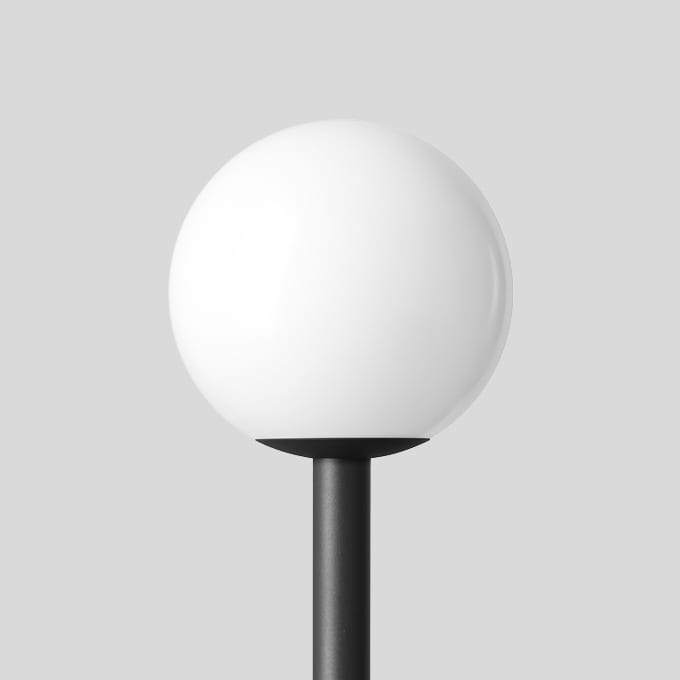 Bega - Luminaire tête de mât, Graphite · 3000 K, en plus gratuit 1 x BEGA 13590