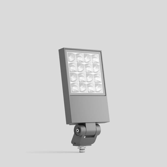 Bega - Projecteur puissant, pour intérieur et extérieur, Argent · 3000 K