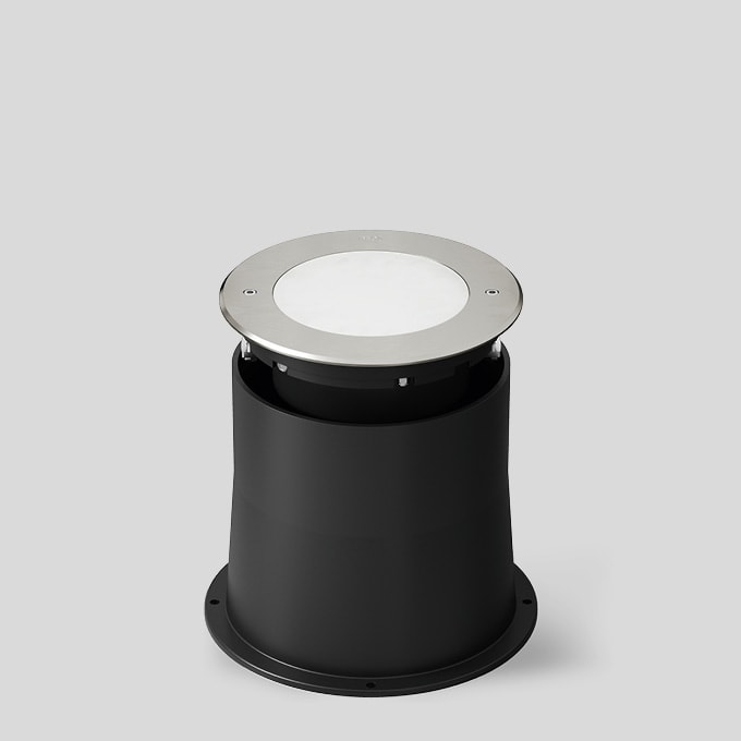 Bega - Luminaire encastré dans le sol, pour intérieur et extérieur, Acier inoxydable ·