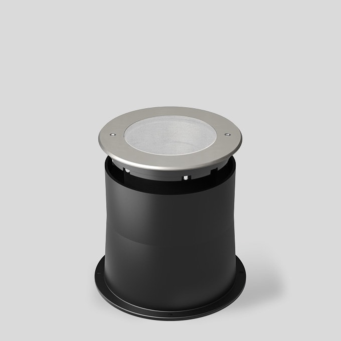 Bega - Luminaire encastré dans le sol, pour intérieur et extérieur, Acier inoxydable ·