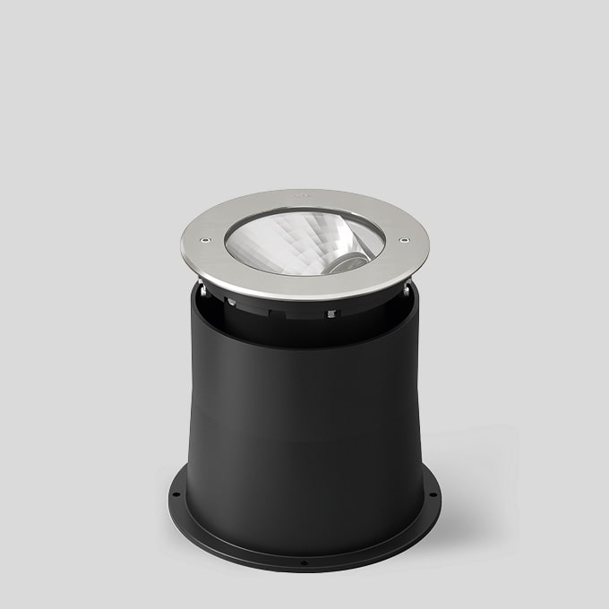 Bega - Luminaire encastré dans le sol, pour intérieur et extérieur, Acier inoxydable ·