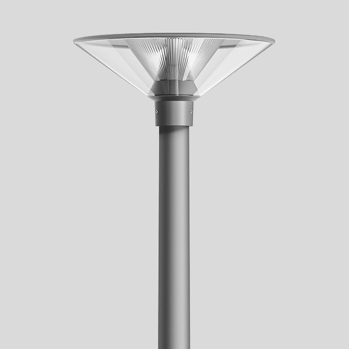 Bega - Luminaire tête de mât, Argent · 3000 K