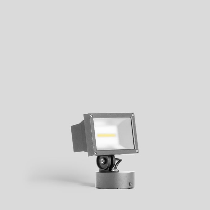 Bega - Projecteur de façades, pour intérieur et extérieur, Argent · 4000 K