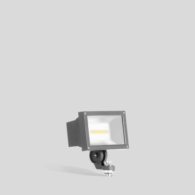 Bega - Projecteur de façades, pour intérieur et extérieur, Argent · 3000 K