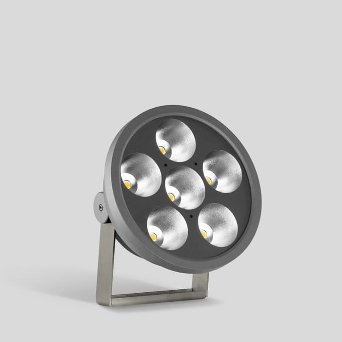 Bega - Projecteurs ultra-puissants, pour intérieur et extérieur, Graphite · 4000 K