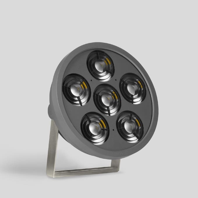 Bega - Projecteurs ultra-puissants, pour intérieur et extérieur, Graphite · 4000 K