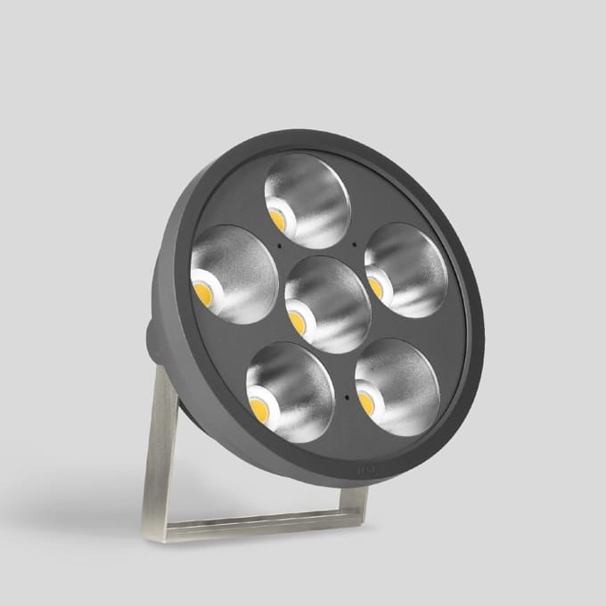 Bega - Projecteurs ultra-puissants, pour intérieur et extérieur, Graphite · 4000 K