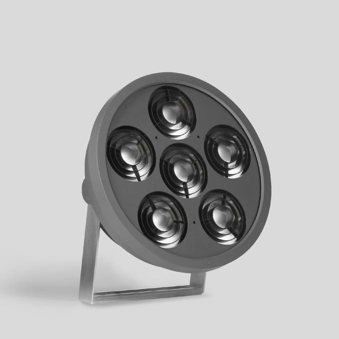 Bega - Projecteur ultra puissant RGBW, pour intérieur et extérieur, Graphite