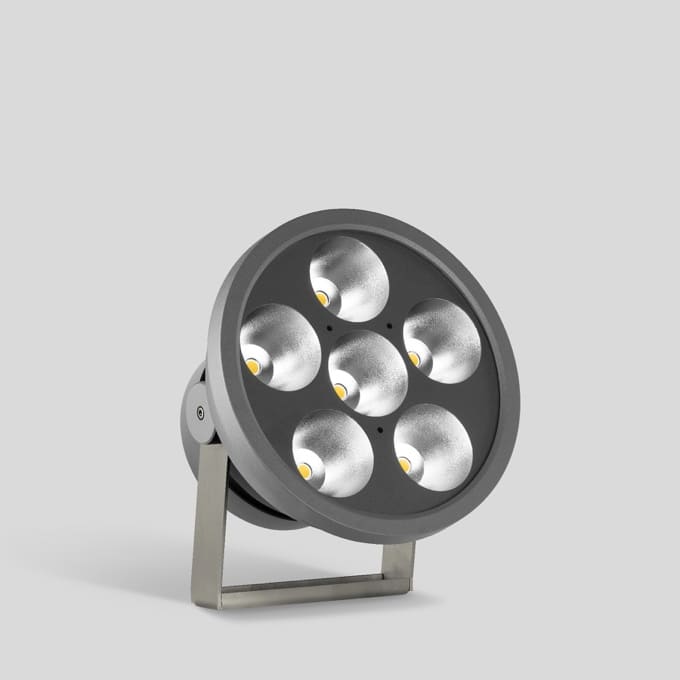 Bega - Projecteurs ultra-puissants, pour intérieur et extérieur, Graphite · 2200 K