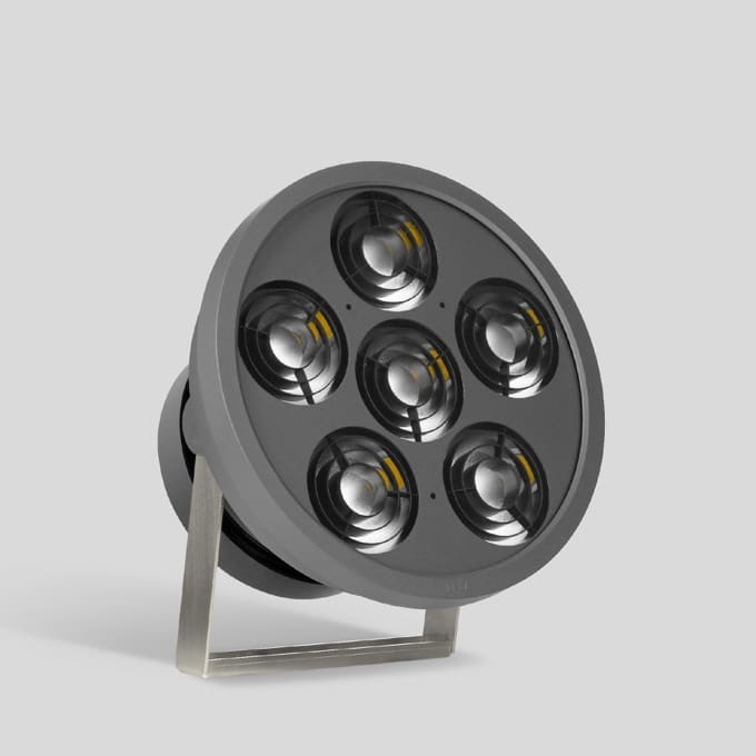 Bega - Projecteurs ultra-puissants, pour intérieur et extérieur, Graphite · 4000 K