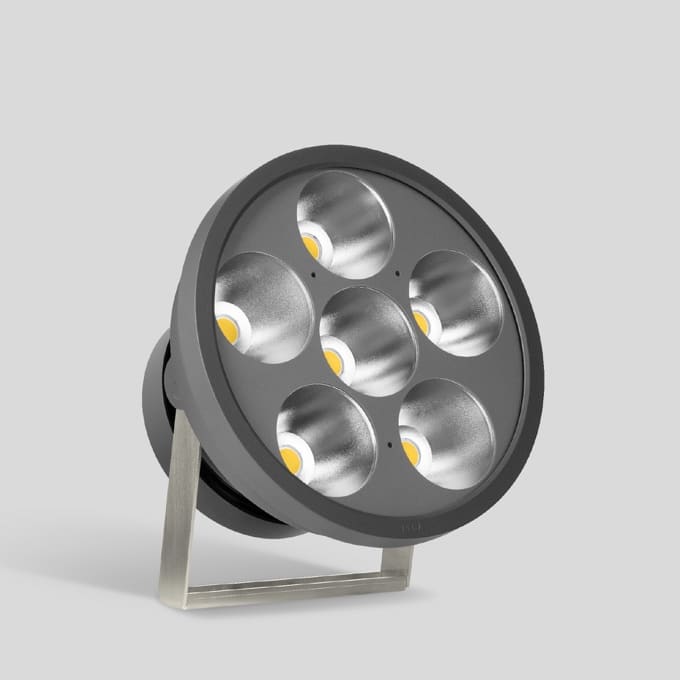 Bega - Projecteurs ultra-puissants, pour intérieur et extérieur, Graphite · 2200 K
