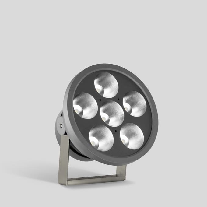 Bega - Projecteur ultra puissant RGBW, pour intérieur et extérieur, Graphite